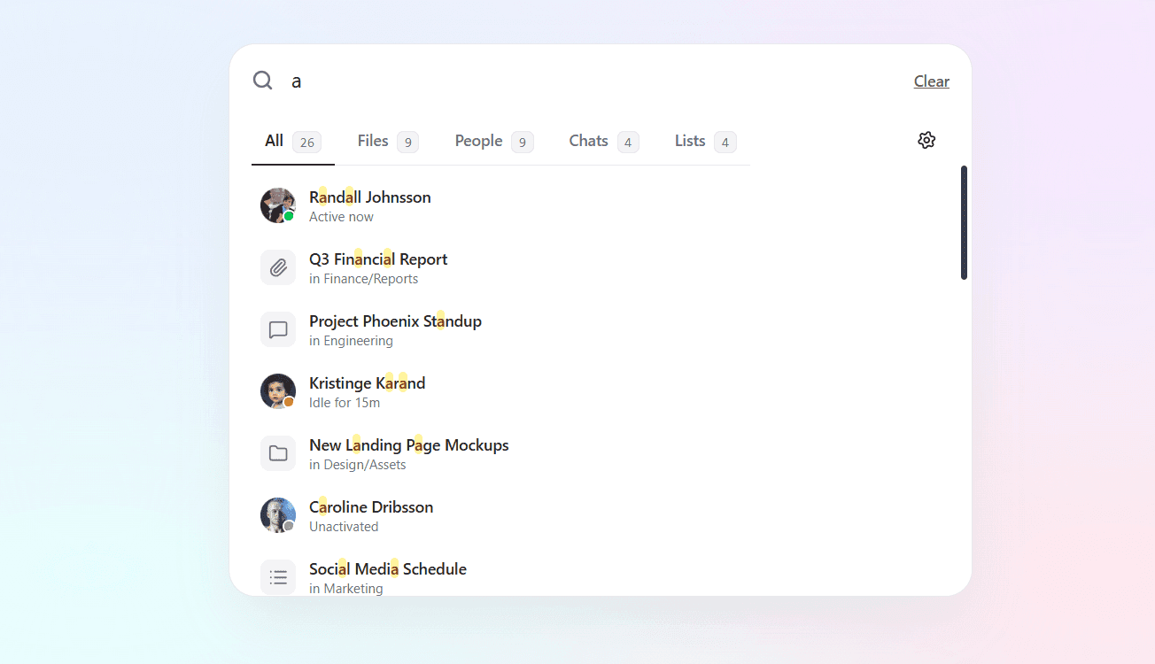 Preview of Advanced & Accessible Search UI