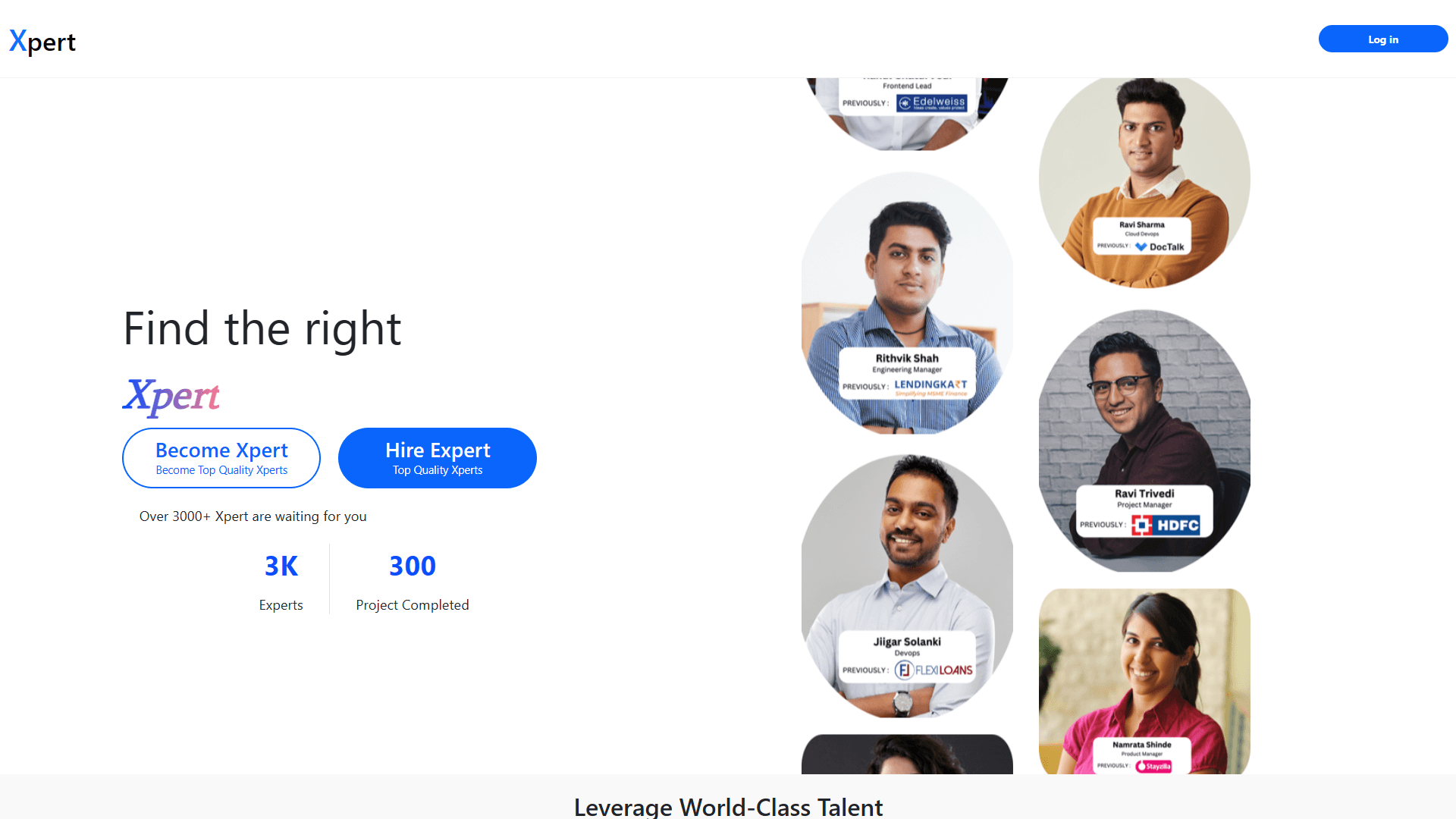 Showcase of Xpert Hiring Platform