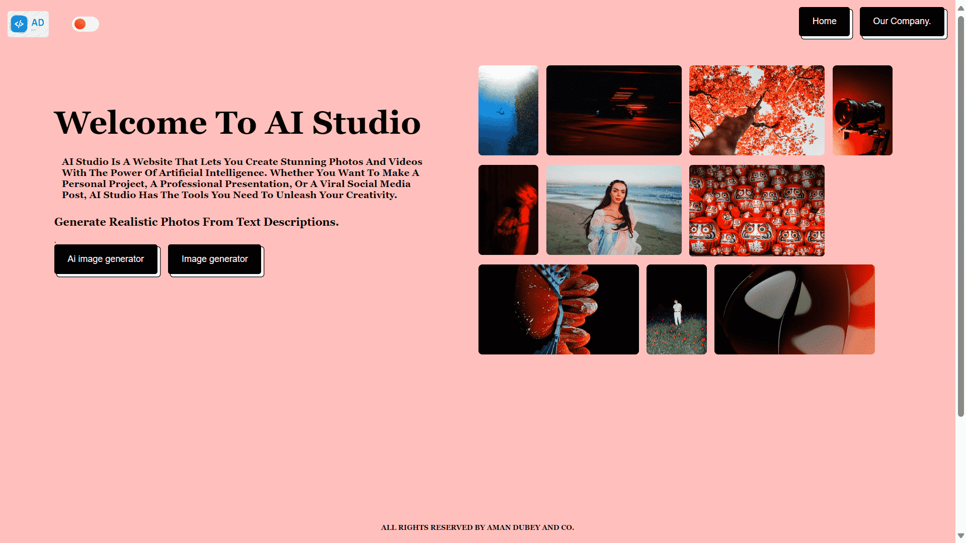 Showcase of AI Image & Video Studio