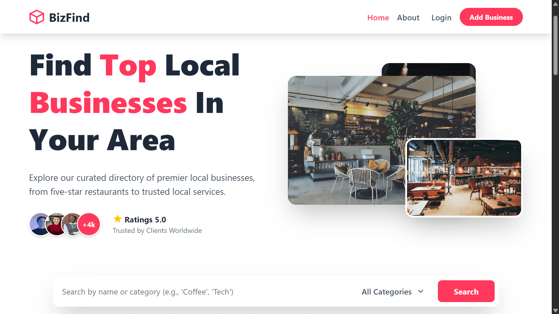 Showcase of BizFind - Business Directory